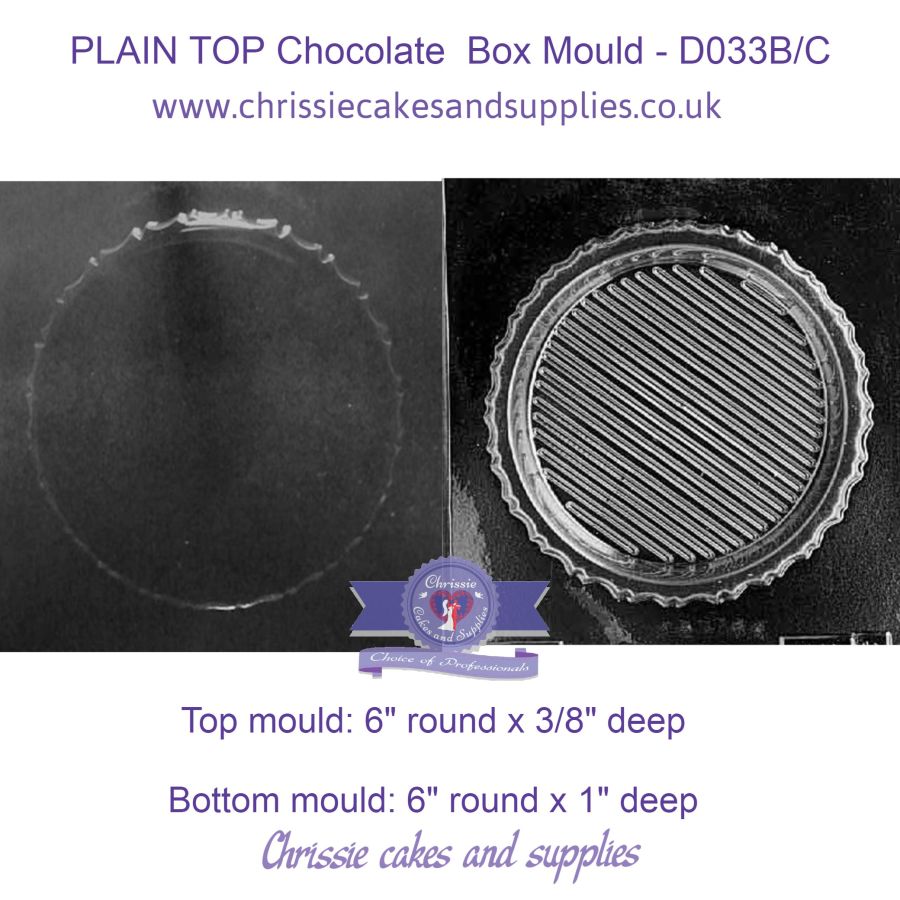 PLAIN TOP Chocolate Pour Box Mould