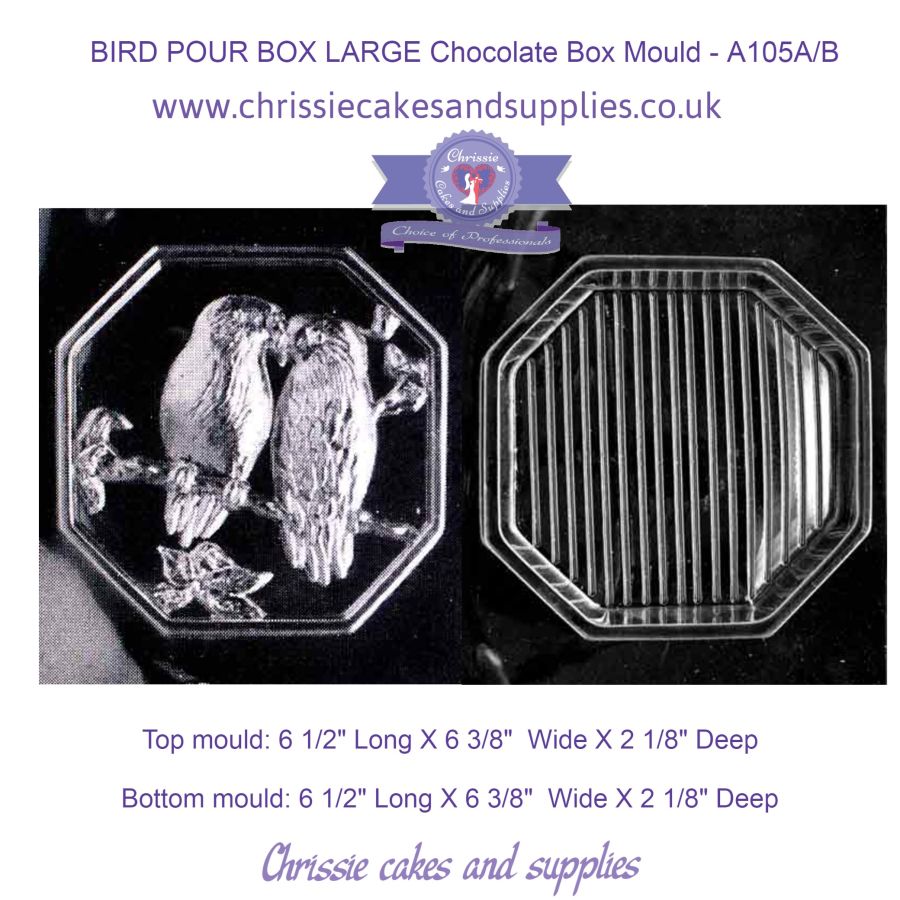 BIRD POUR BOX LARGE Chocolate Box Mould