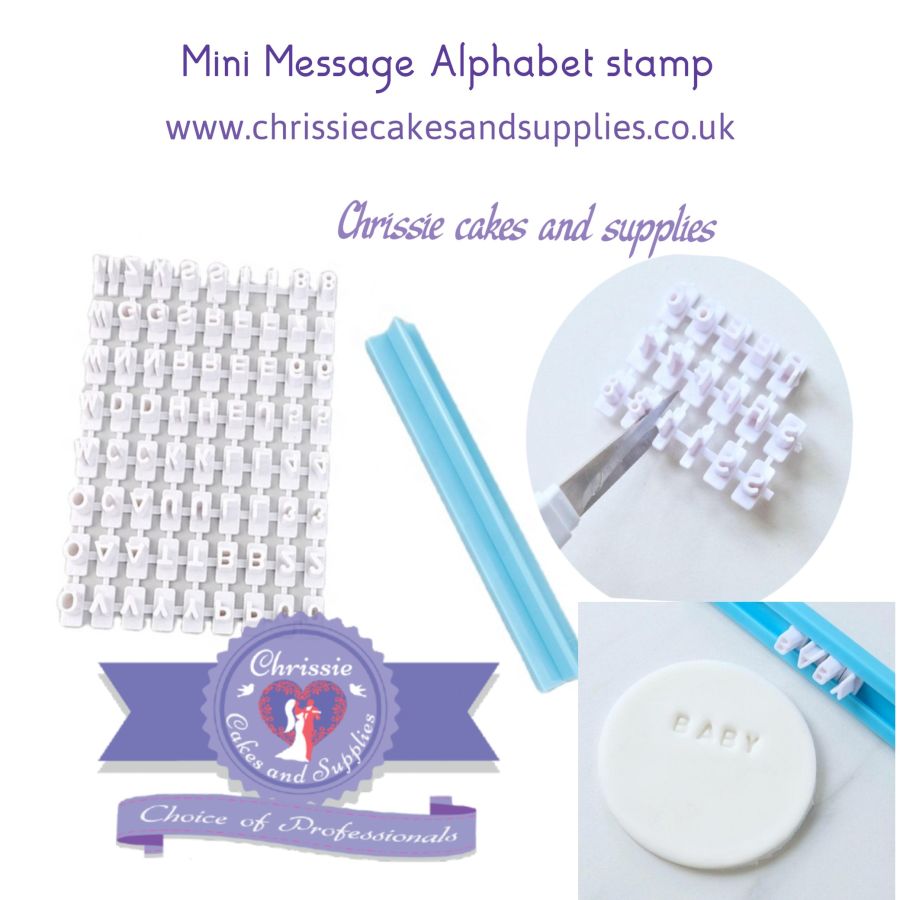 Mini message Upper and Lowercase Alphabet stamp