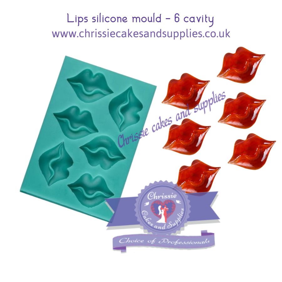 Lips topper silicone mould - 6 cavity