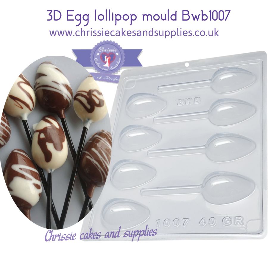 3D Egg Lollipop Chocolate Mould