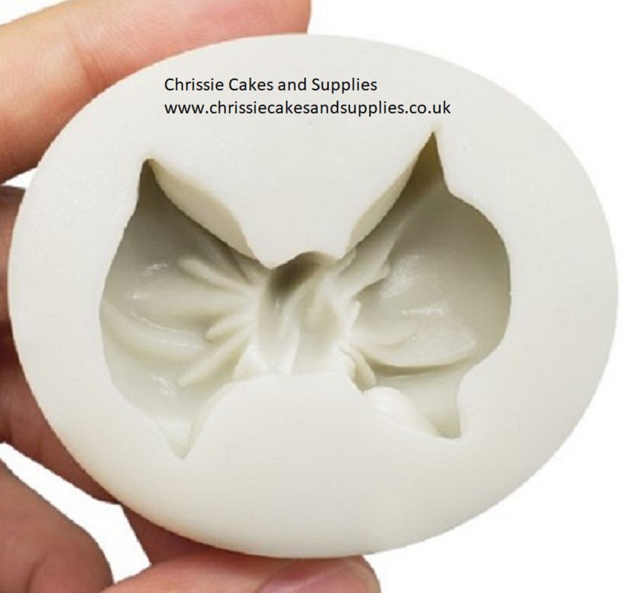 Puffy bow silicone mould - 2 inch