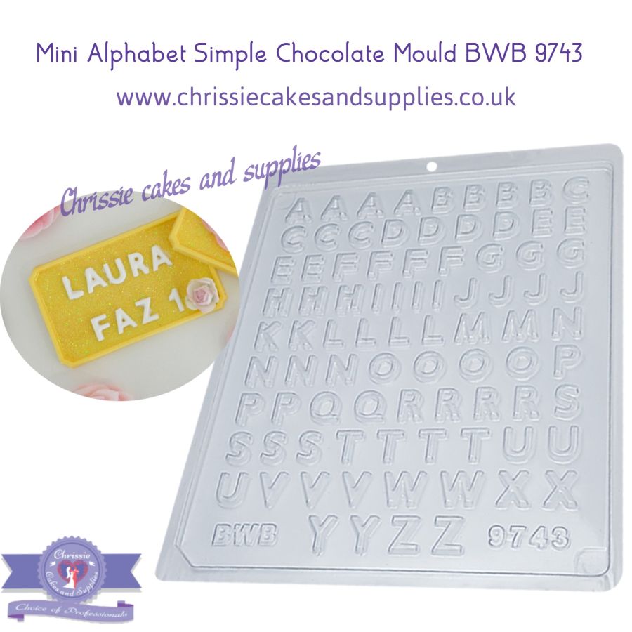 Mini Alphabet Chocolate mould