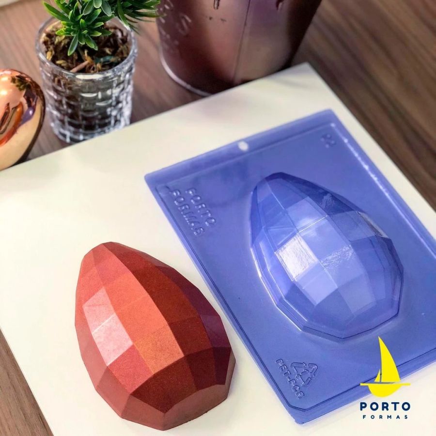 Faceted 3D Easter Egg 350g Chocolate Mould