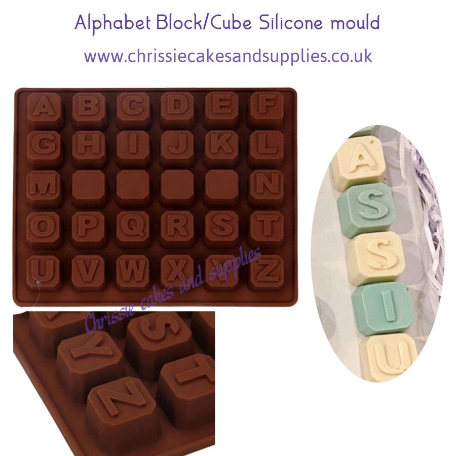 Alphabet block/Cube Silicone mould