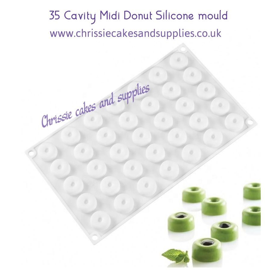 35 Cavity Midi Donut Silicone mould