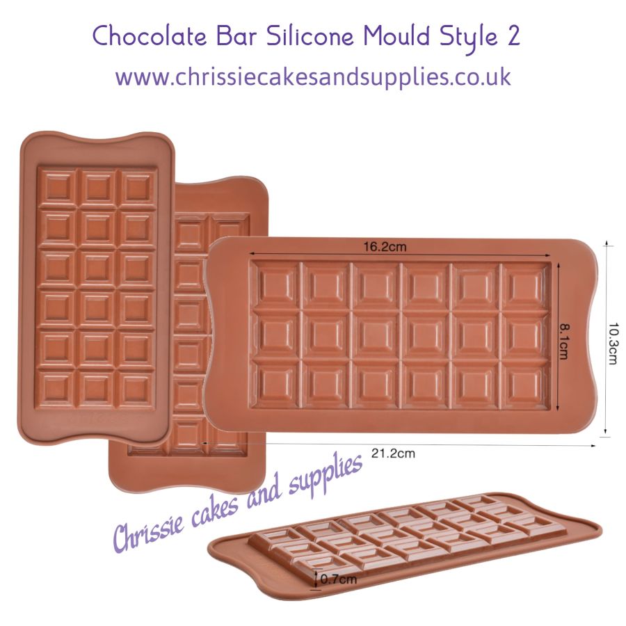 Chocolate Bar Silicone Mould Style 2