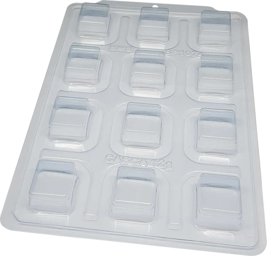 BWB 3523 - SP 1074 Square Candy Cake 45g - 3 part chocolate mould