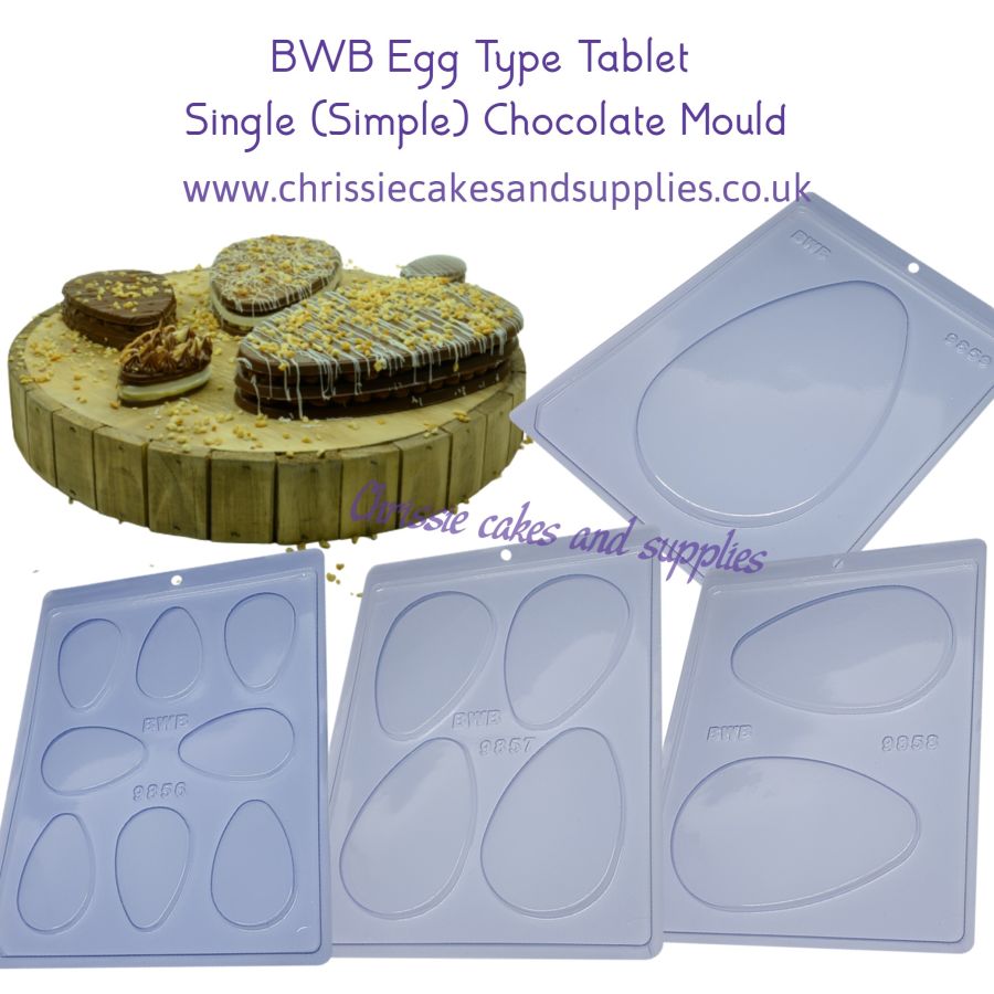 Egg Slab/Tablet Chocolate Mould - 4 sizes