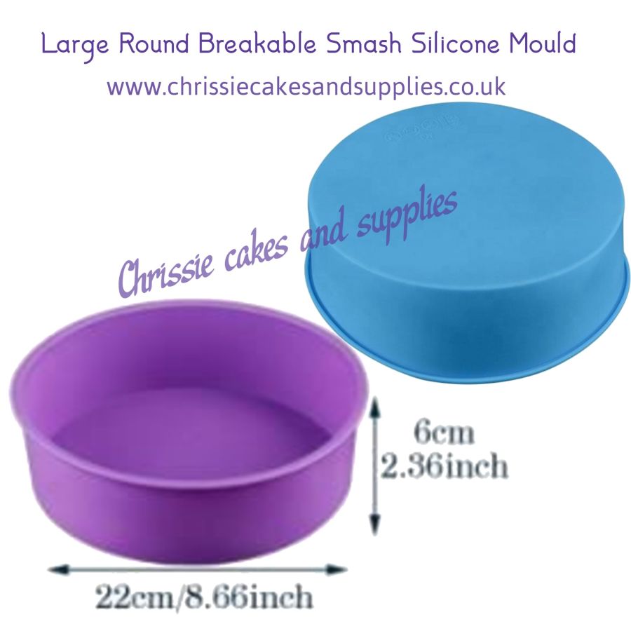 Large Round Breakable Smash Silicone Mould