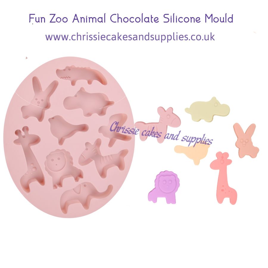 Fun Zoo Animal chocolate Silicone Mould