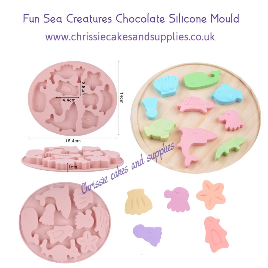 Fun Sea Creatures Chocolate Silicone Mould