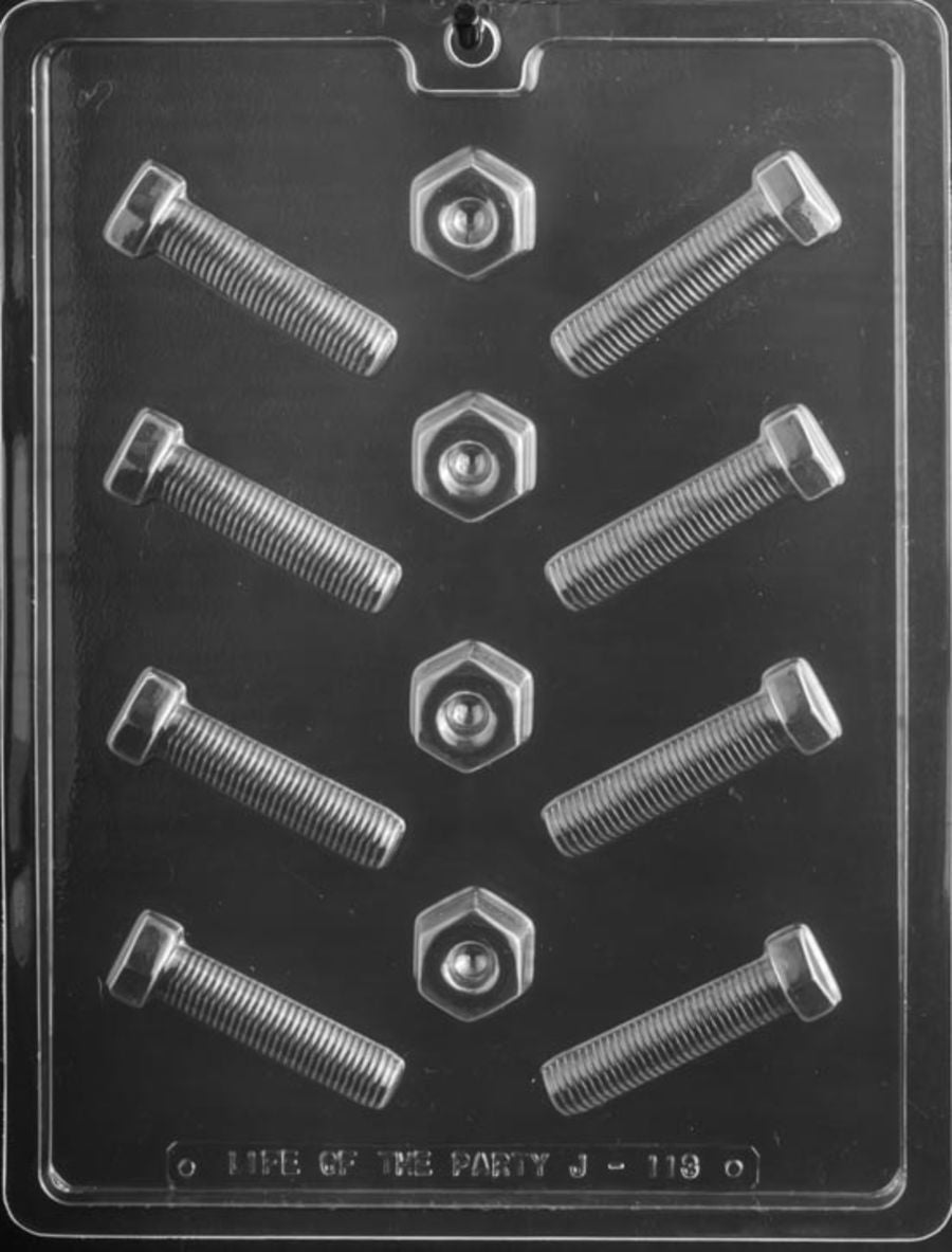 Nuts and Bolts Chocolate Mould