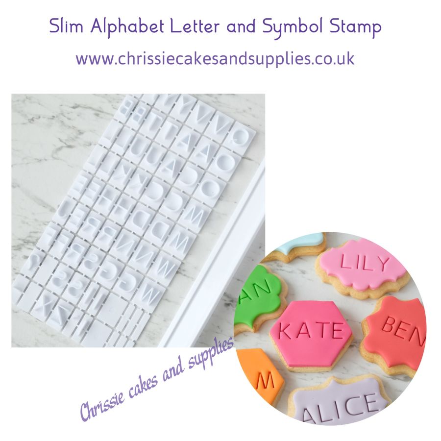 Slim Alphabet Letter and Symbol Stamp