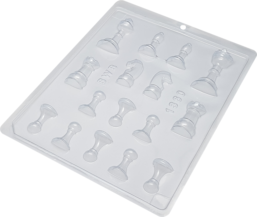 BWB 1360 Chess Simple ( Single) Chocolate Mould