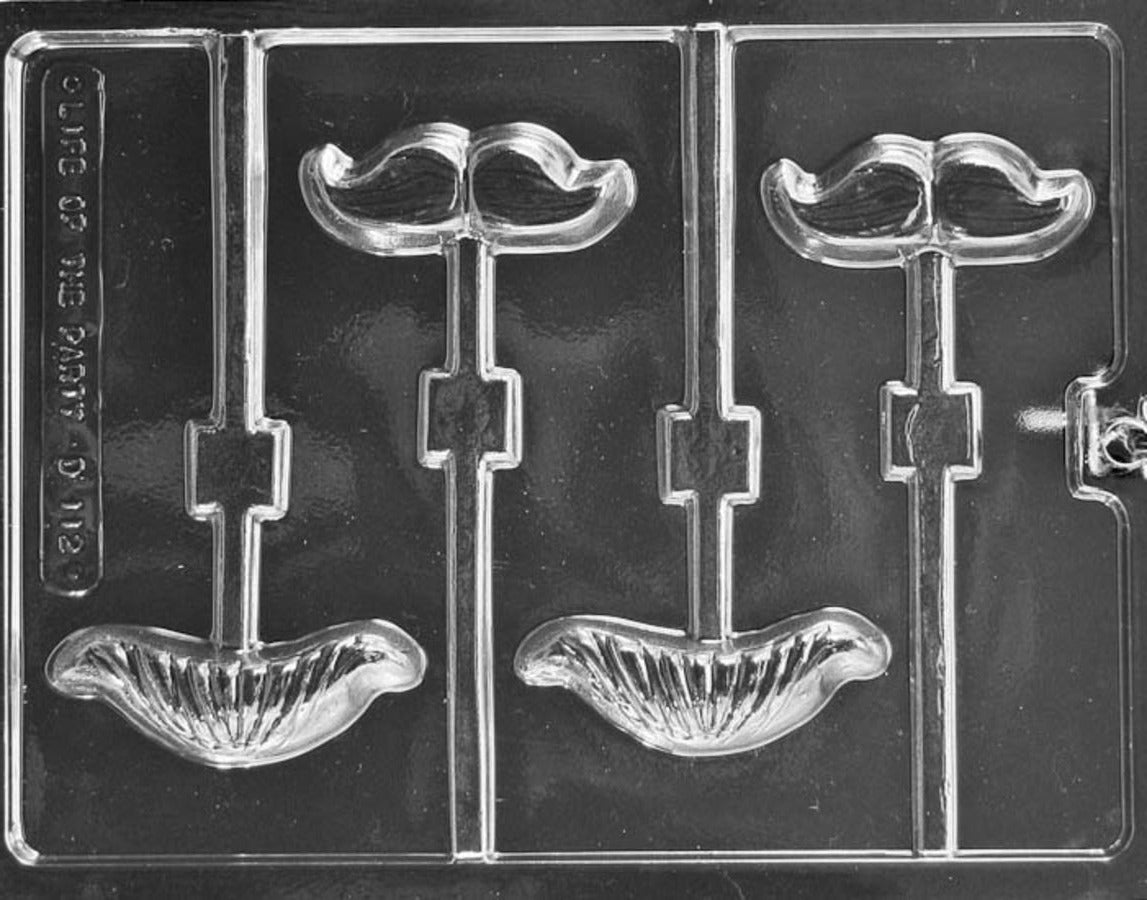MOUSTACHE ASSORTMENT LOLLIPOP Chocolate Mould