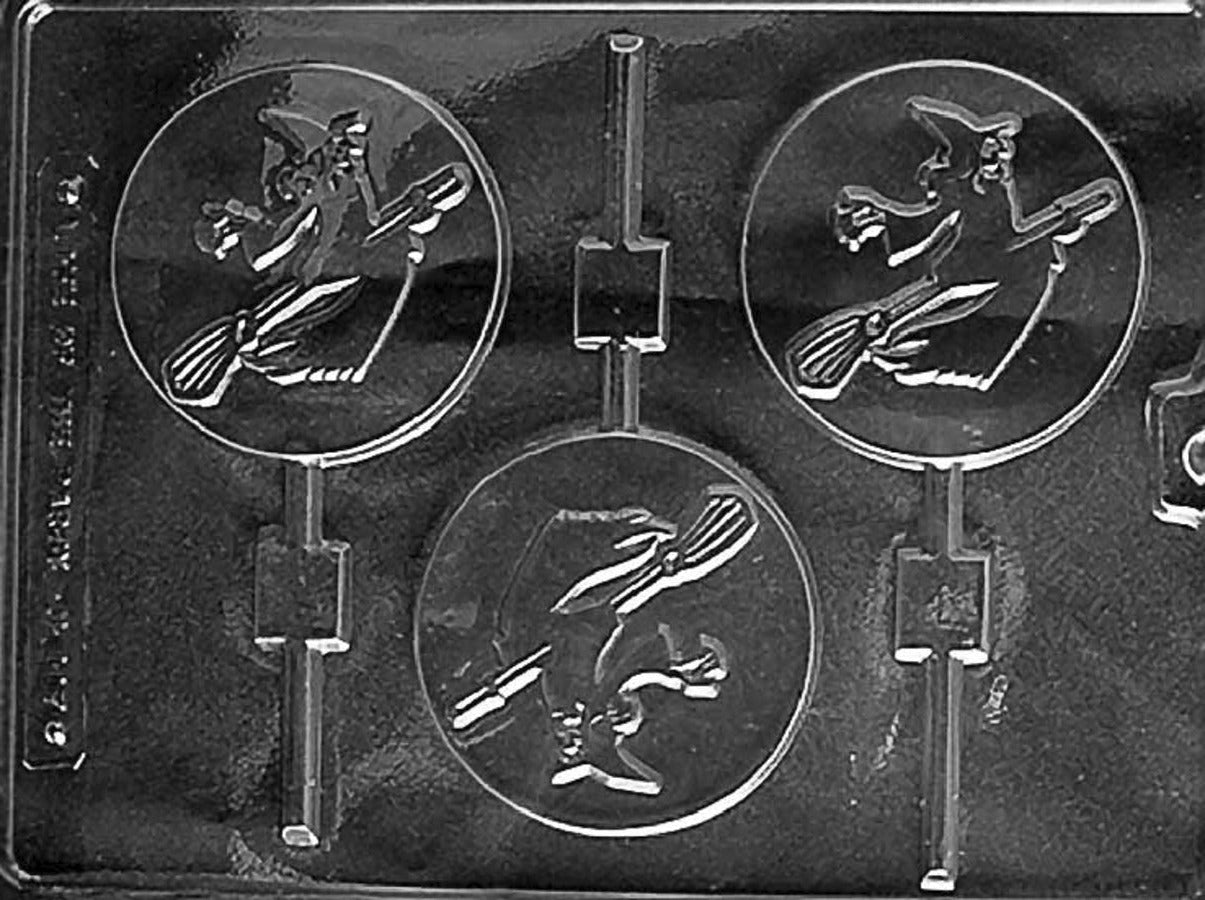 WITCH LOLLY CHOCOLATE MOULD
