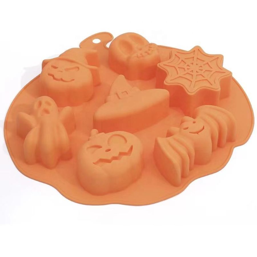Pumpkin Shaped Halloween Themed Silicone Mould for Cakesicles