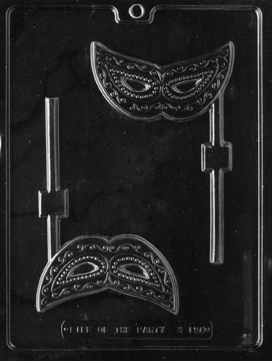 MASK LOLLY CHOCOLATE MOULD