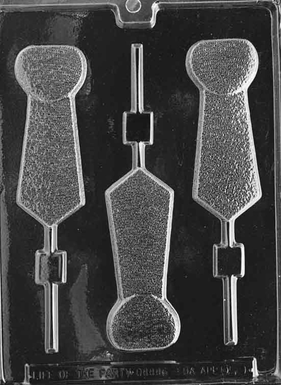 TEXTURED TIE LOLLY CHOCOLATE MOULD D050