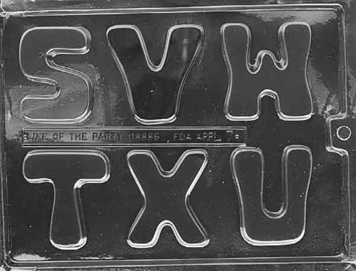 LETTERS - S, T, U, V, W, X CHOCOLATE MOULD