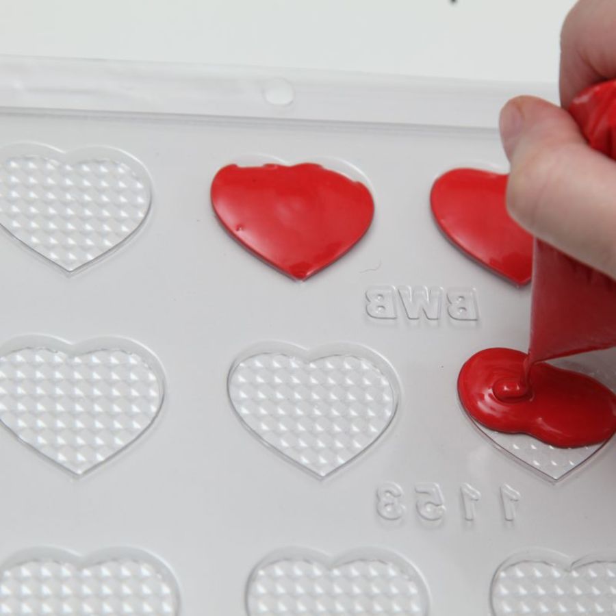 CANDY HEART CHOCOLATE MOULD BWB 1153