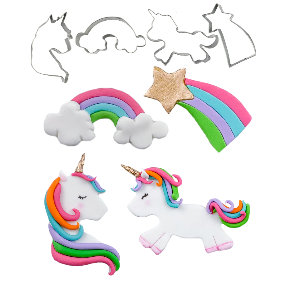 Unicorn and Rainbows - Autumn Carpenter Cutie Cupcake Cutter Set