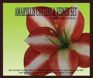 Amaryllis cutters and veiners set