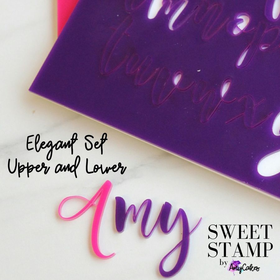 Elegant Lettering Stamp Set