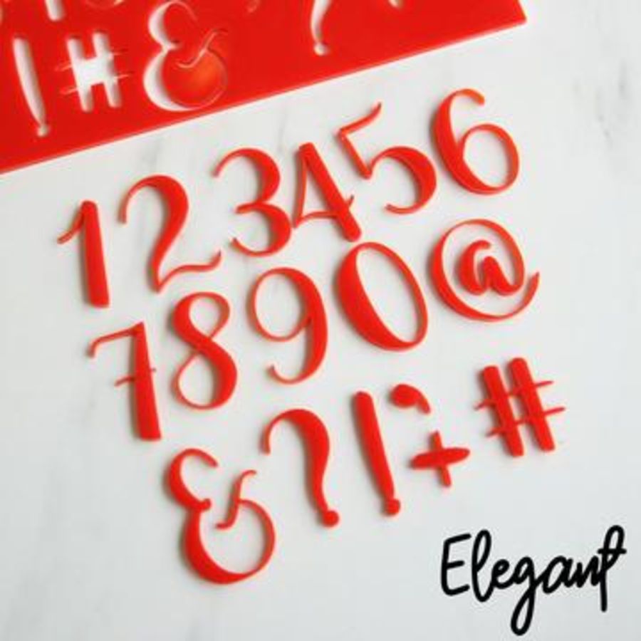 Elegant Lettering Stamp Set