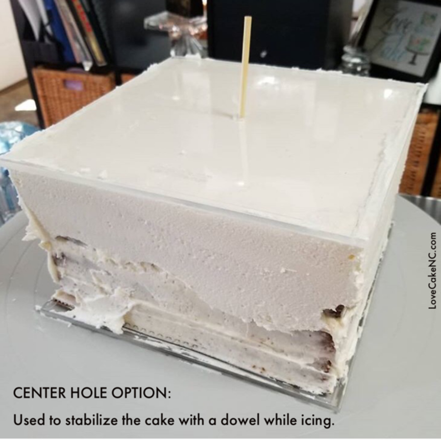 CakeSafe Acrylic disc - Square - 2 Disc Set