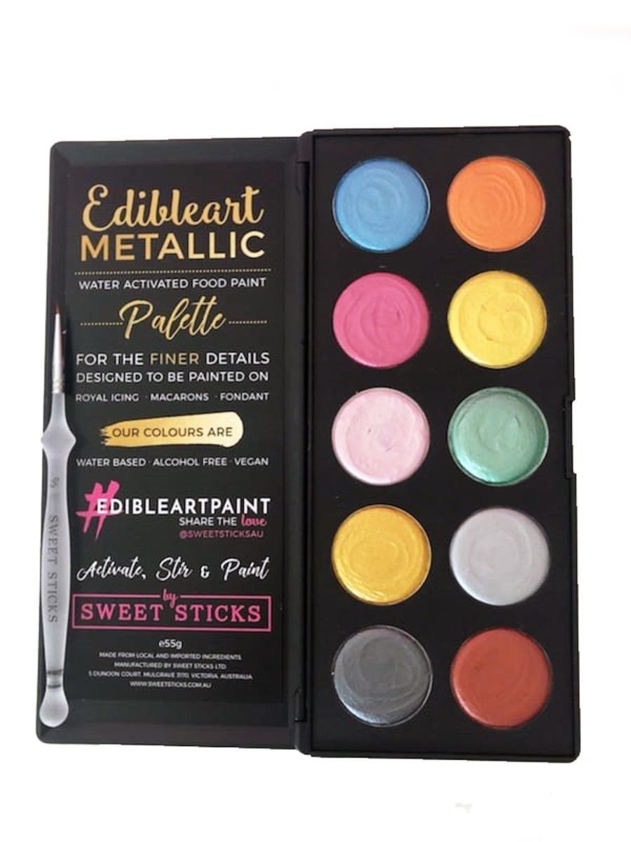 Edible Art Metallic Colour Paint Palette by Sweet Sticks