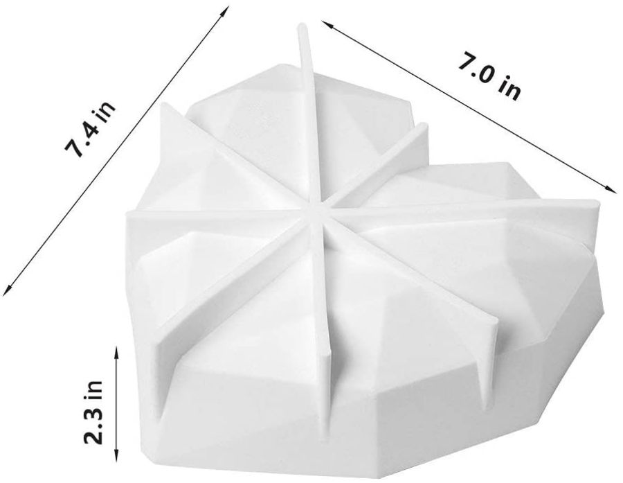 Large Diamond GeoHeart Mould