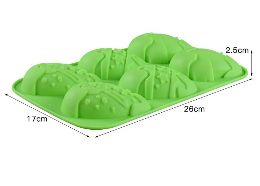 Easter Egg Shape Silicone Mould - 6 cavity