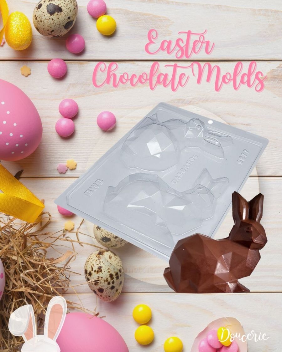 Geometric Diamond Rabbit Chocolate Mould