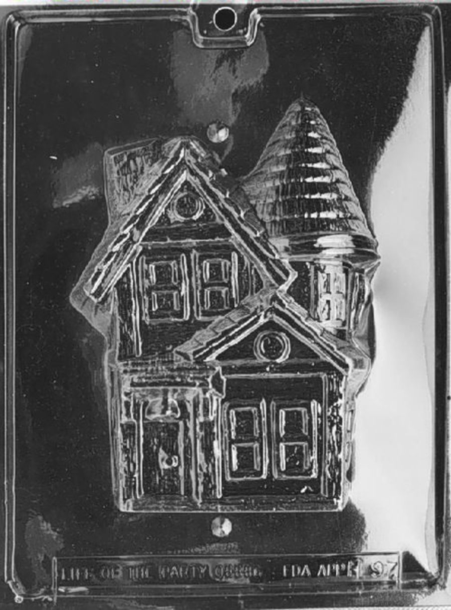 3D HAUNTED HOUSE A AND B CHOCOLATE MOULD