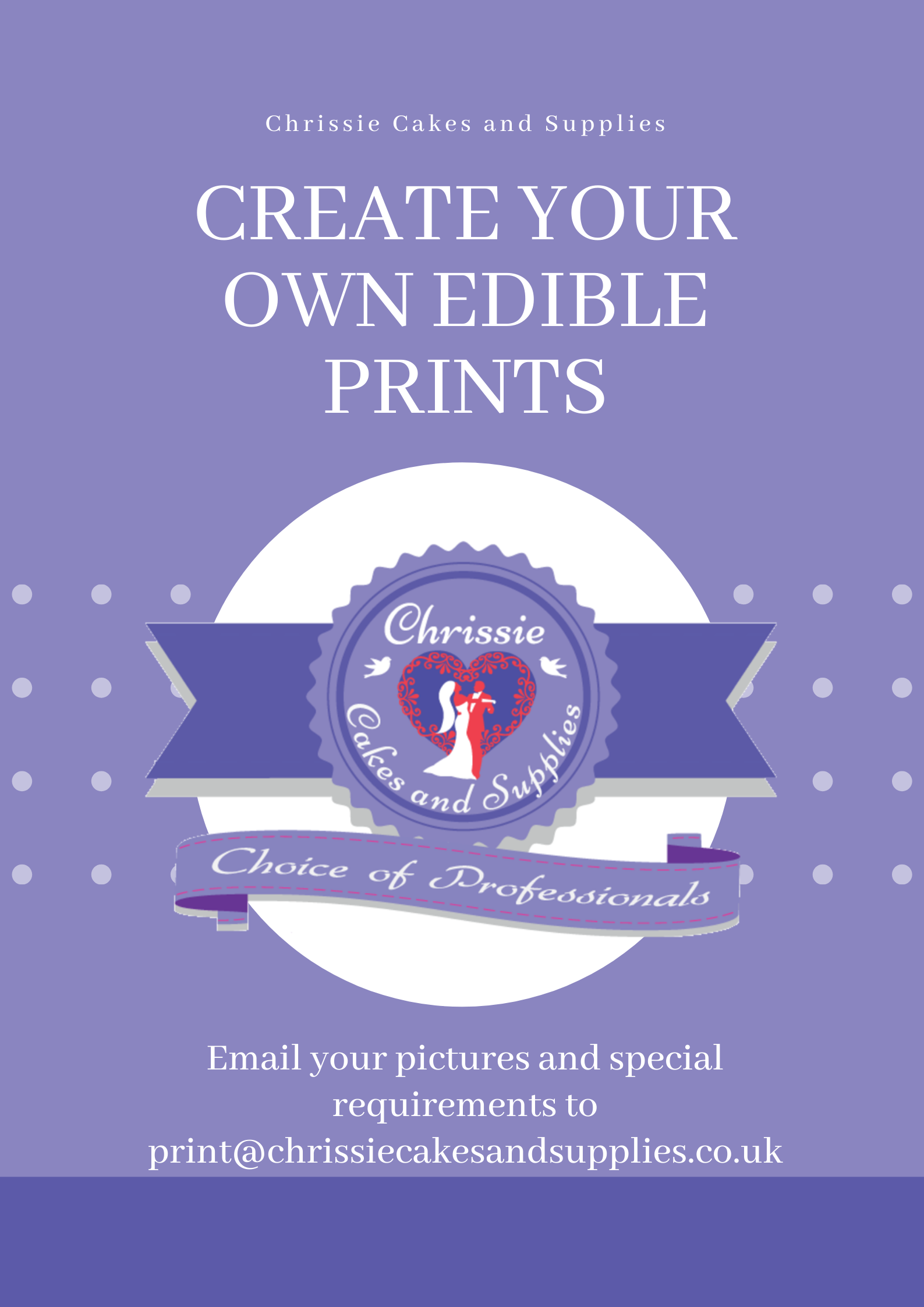 CREATE your OWN Edible Print Imaging service