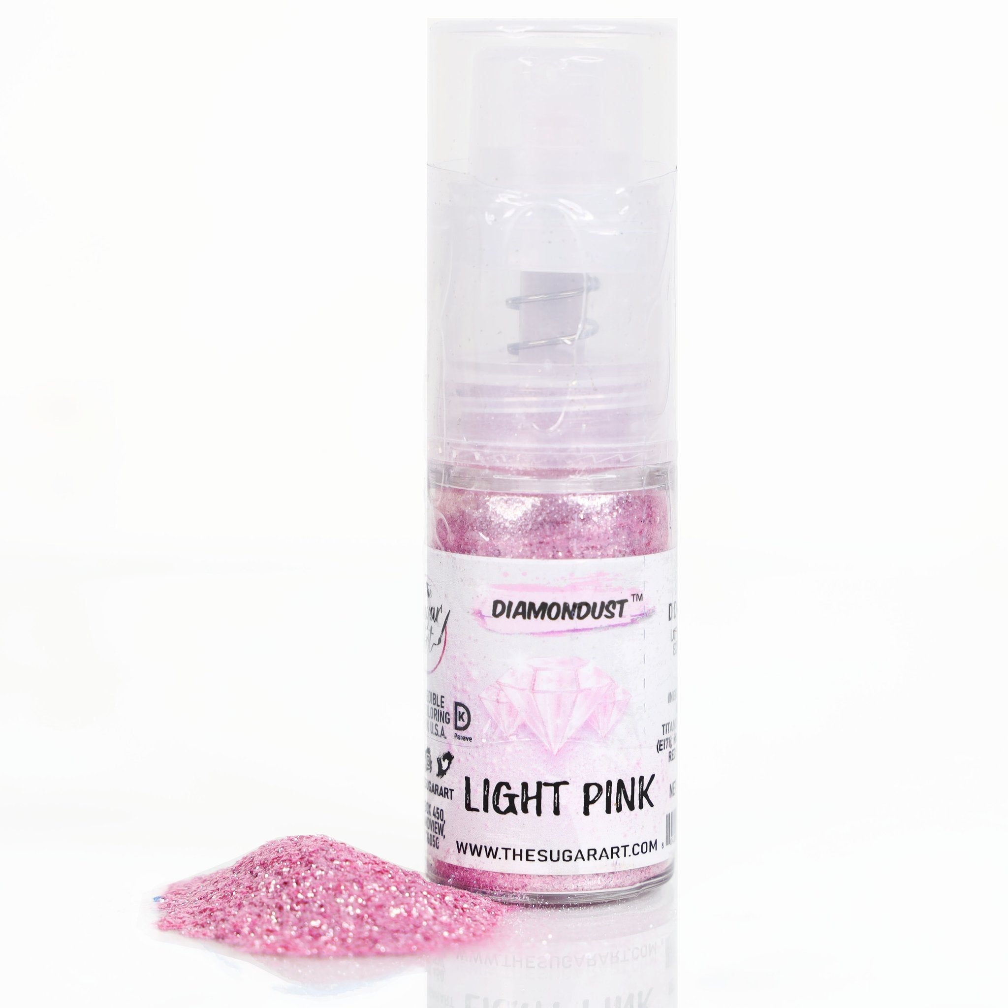 Light pink Diamondust spray by the The SugarArt