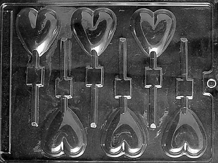 HEART LOLLY CHOCOLATE MOULD