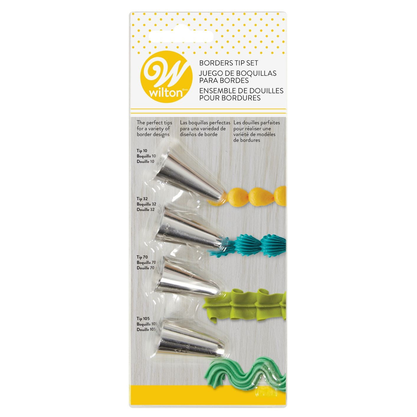 Borders Decorating Tips - Set of 4