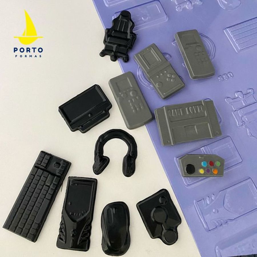 GAMER APPLIQUES Sheet Chocolate Mould