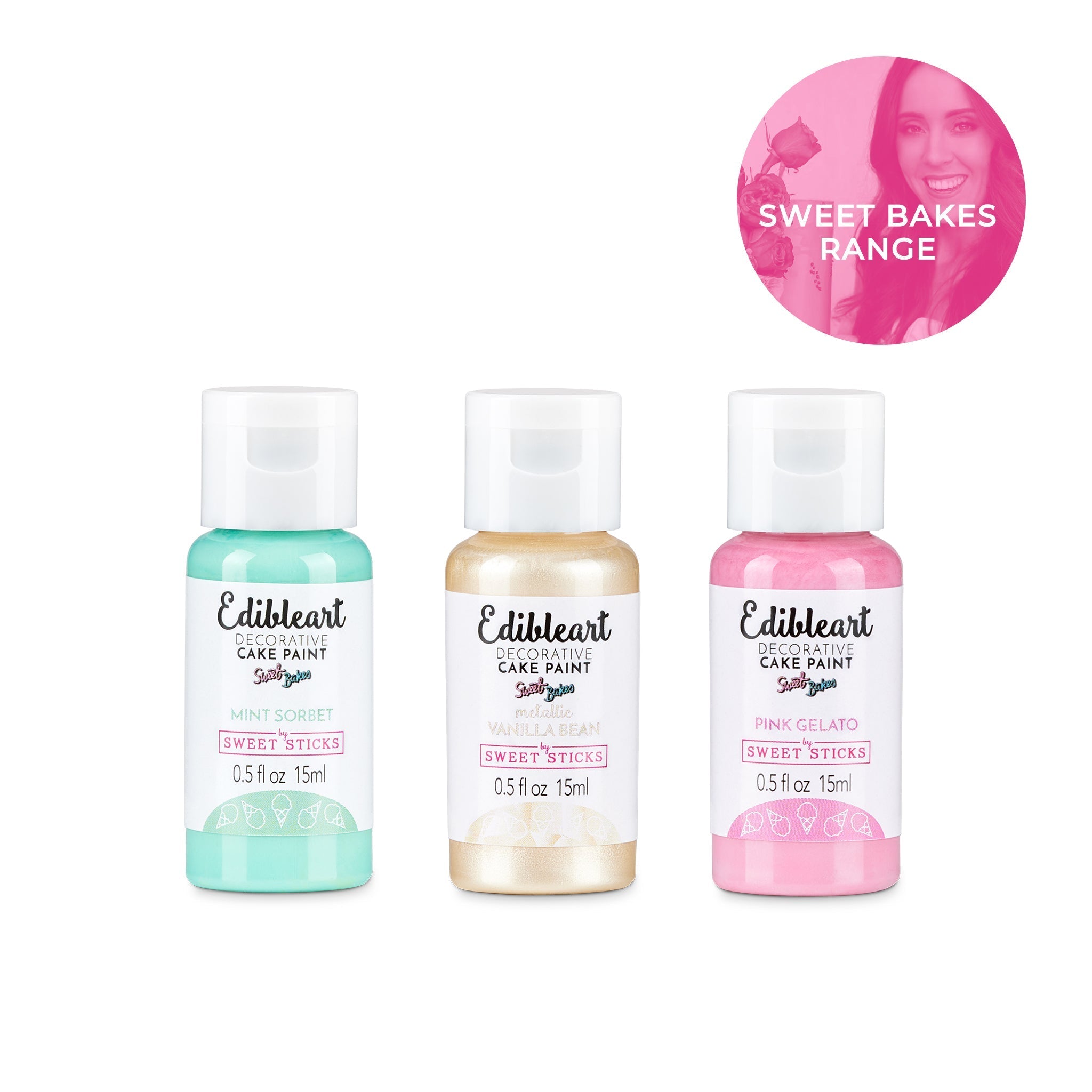 Edible Art Paint - SWEET BAKES - 3 pack
